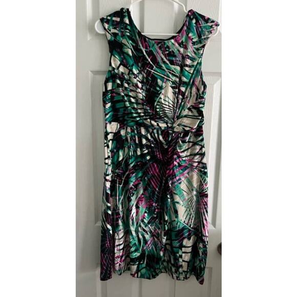 Dana Buchman Multicolored Sleeveless Dress- Size M - Picture 1 of 5